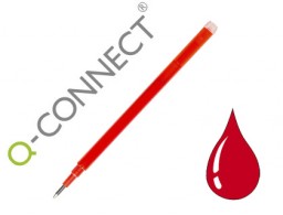 3 recambios bolígrafo Q-Connect borrable tinta roja